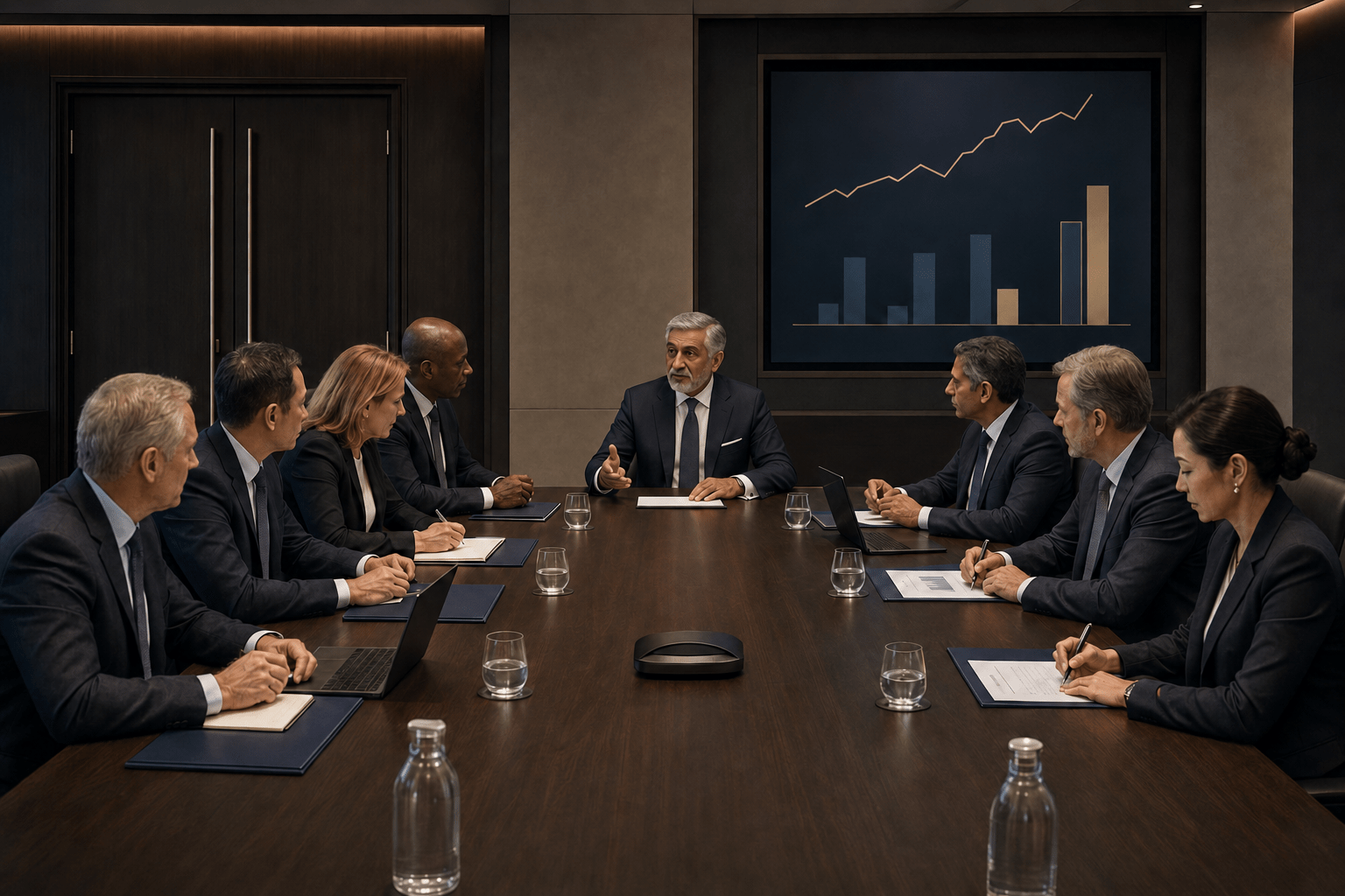 دعم اجتماع سري لمجلس الإدارة والقيادة في سويسرا