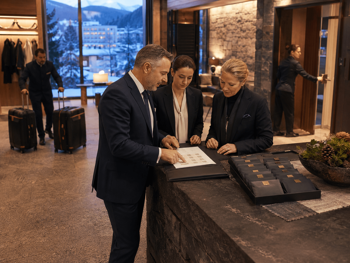 Swiss luxury accommodation secured for a corporate winter delegation